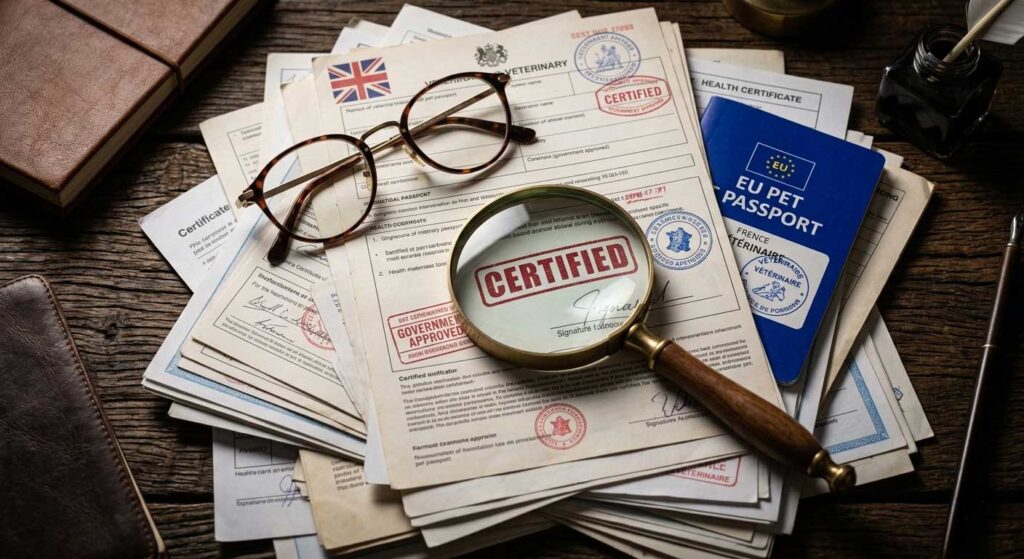 International pet relocation veterinary protocols and passport paperwork South Africa