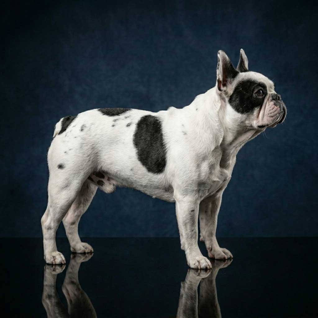 French Bulldog South Africa: The Complete Breed Guide 4 Pied French Bulldog with distinct black and white patches